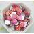 Hópehely Műgyanta Szivárványos Pink Rózsaszín Színű (118) Kaboson 12mm