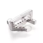 Rózsaarany Színű Cirkónia Strasszos Horgony Felfűzhető Közdarab Köztes Felvarrható Medál Kitűző 14x13x6mm