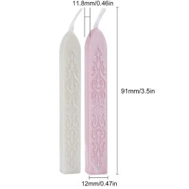   Ekrü Rózsaszín Színű (29) Kanócos Viaszrúd Pecsétviasz 9x1,2x1,2cm (2db)