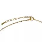 Arany Színű Nemesacél Kék Cirkónia Strasszos Nyaklánc, Fülbevaló Ékszer Szett