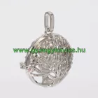 Életfa Angyalhívó Ezüst Színű Medál Nyaklánc 30x16mm