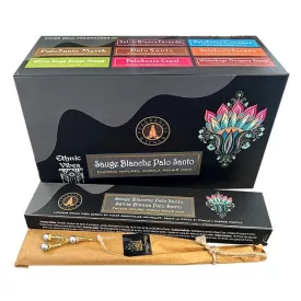   Ethnic Vibes White Sage Palo Santo Fehér Zsálya Szent Fa Füstölő