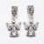 Ezüst Színű Angyal Charm Köztes Ékszer Dísz 31x14mm