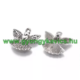 Ezüst Színű Angyal Medál 21x23mm