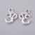 Ezüst Színű Aum Ohm Medál 16x11mm