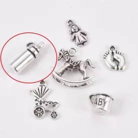 Ezüst Színű (1)Baba Cumisüveg Medál 19,6x6,5mm
