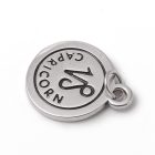 Ezüst Színű Bak Csillagjegy Horoszkóp Medál 18,5x15mm