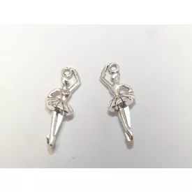 Ezüst Színű Balerina Medál 27x6mm