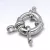 Ezüst (Nikkel) Színű (2) Charm Karkötő Nyaklánc Ékszer Rugós Kapocs 8,5mm