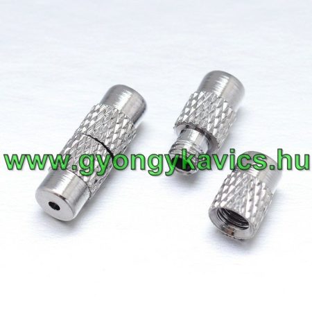 Ezüst Színű Csavaros Nyaklánc Karkötő Ékszer Kapocs Zár 12x4mm