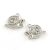 Ezüst Színű Csiga Medál 16x16mm