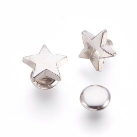 Ezüst Színű Csillag Szegecs Táskadísz Karkötő 8mm