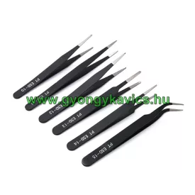 Fekete Színű Csipesz Készlet 6db-os 11cm