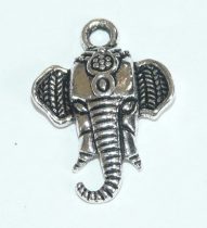 Ezüst Színű Elefánt Medál 22x15,5mm