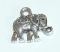 Ezüst Színű Elefánt Medál 11,8x13,5mm