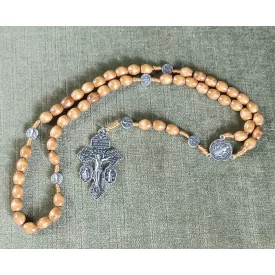 Ezüst Színű (13) Fagyöngy Rózsafüzér ~70cm