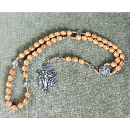 Ezüst Színű (13) Fagyöngy Rózsafüzér ~70cm