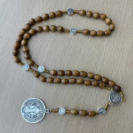 Ezüst Színű (7) Fagyöngy Rózsafüzér ~70cm