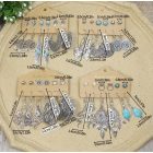 Ezüst Színű (4) Kígyó Fülbevaló