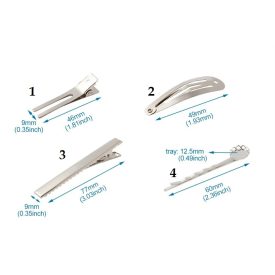 Ezüst Színű (1) Hajcsat 46mm