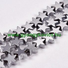 Ezüst Hematit Csillag Ásványgyöngy 6mm