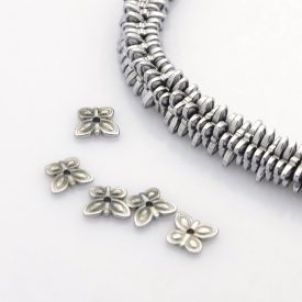 Ezüst Hematit Lepke Pillangó Ásványgyöngy 6x1mm