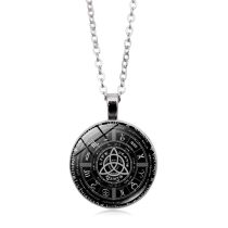   Ezüst Színű Horoszkóp Trinity Szentháromság Medál Lánccal (187) Nyaklánc 27,5mm