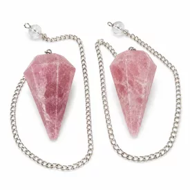   Eperkvarc Ezüst Színű Inga Pendulum Medál Lánc (Inga: ~46x19-20mm, Hossz: ~20cm)