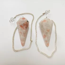   Napkő Ezüst Színű Inga Pendulum Medál Lánc (Inga: ~42x16-18mm, Hossz: ~18cm)