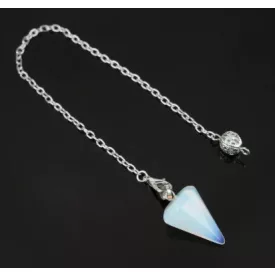   Opalit Ezüst Színű Inga Pendulum Medál Lánc (Inga: 27x14mm, Hossz: 21cm)