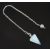 Opalit Ezüst Színű Inga Pendulum Medál Lánc (Inga: 27x14mm, Hossz: 21cm)