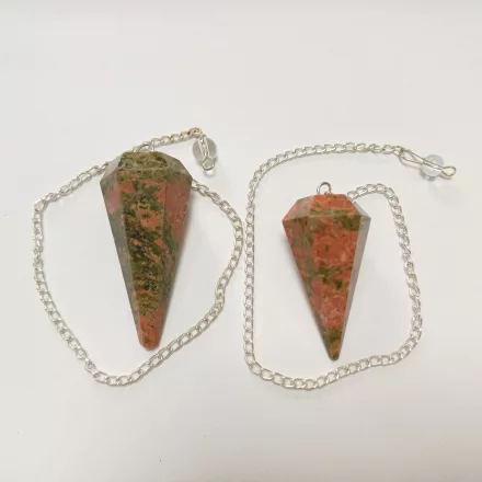 Unakit Ezüst Színű Inga Pendulum Medál Lánc (Inga: ~36-44x15-16mm, Hossz: ~17-21cm)