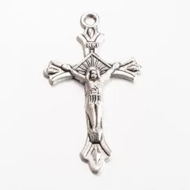 Ezüst Színű (6) Kereszt Medál 32x18mm