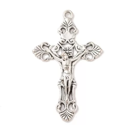Ezüst Színű (8) Kereszt Medál 55,5x34mm