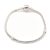 Ezüst Színű (K91) Kígyólánc Charm Karkötő Kinyitható Zárral 18,2cm