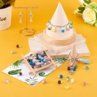 Ezüst Színű (2) Türkiz Macskaszem Üveg Medál 15x8mm