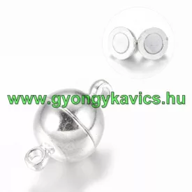   Ezüst Színű Mágneses Nyaklánc Karkötő Ékszer Kapocs 16x10mm