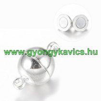   Ezüst Színű Mágneses Nyaklánc Karkötő Ékszer Kapocs 14x8mm