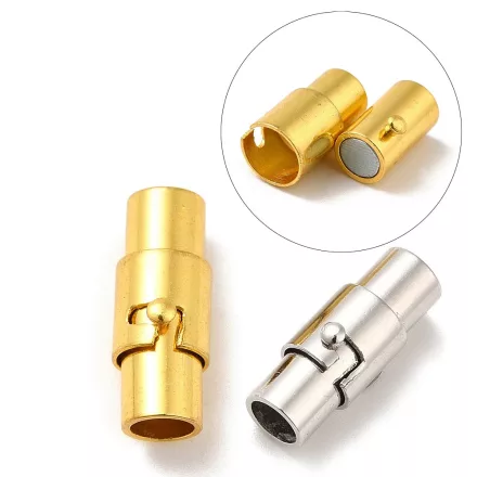Ezüst Színű Mágneses Nyaklánc Karkötő Ékszer Kapocs 15x6mm
