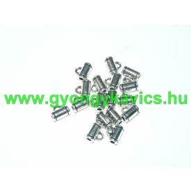   Ezüst Színű Medáltartó Nyaklánc Karkötő Ékszer Dísz Közdarab Köztes 7,8x4,2mm