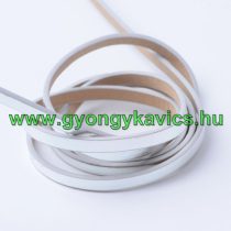 Ezüst Műbőr Szál 5x2mm 1,2m