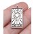 Ezüst Színű Nap (2) Tarot Medál 26x13mm