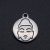 Ezüst Színű Nemesacél Buddha Budha Medál 12mm