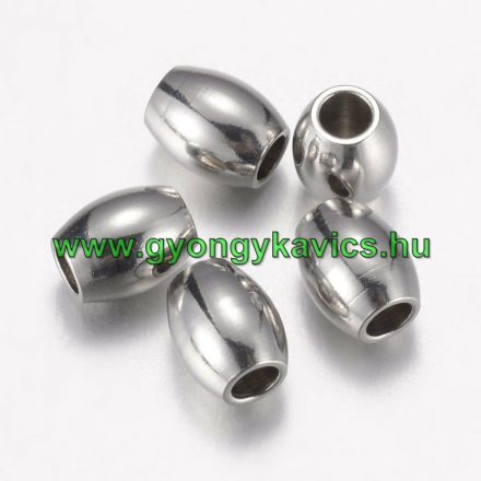 Ezüst Színű Kúpos Nemesacél Nyaklánc Karkötő Ékszer Dísz Közdarab Köztes 5x4mm