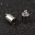 Ezüst Színű Nemesacél Zsinórvég 10x6mm Belső átmérő: 5mm
