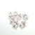 Ezüst Színű Nyaklánc Karkötő Ékszer Dísz Rózsaszín Strassz Kövekkel 8x9,5mm