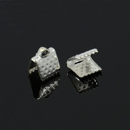 Ezüst Színű Szalagvég 8x6mm