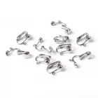 Ezüst Színű Fülbevaló Klipsz Akasztó Kampó 13x15x7mm