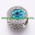 Ezüst Színű Türkiz Virág Cirkón Charm Nyaklánc Karkötő Ékszer Dísz Köztes Strassz Kövekkel 12x8mm
