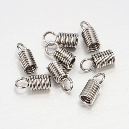 Ezüst Színű (2) Zsinórvég 10x4mm